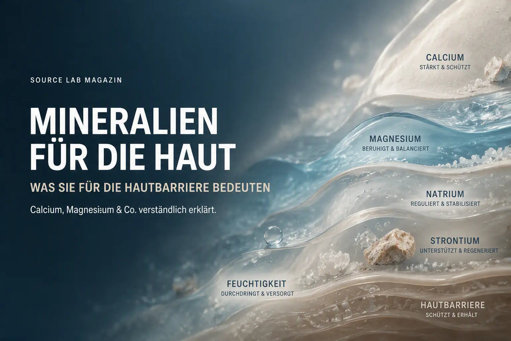 Mineralien für die Haut und Hautbarriere mit Calcium, Magnesium, Natrium und Strontium