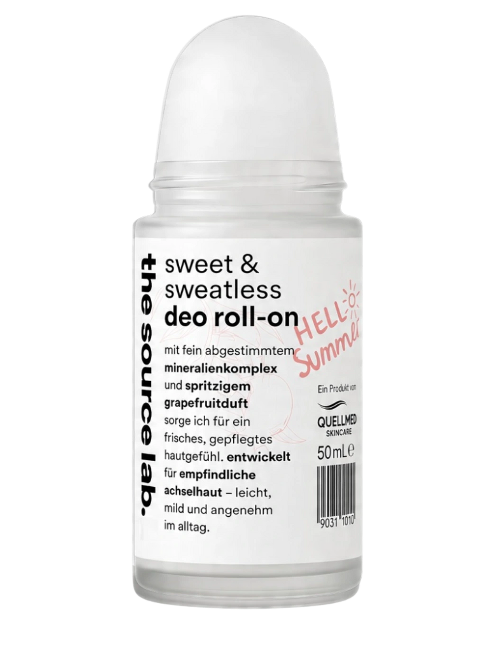 Sweet & Sweatless | Deo Roll-on mit Grapefruitduft inkl. Raumduft-Set | 50 ml