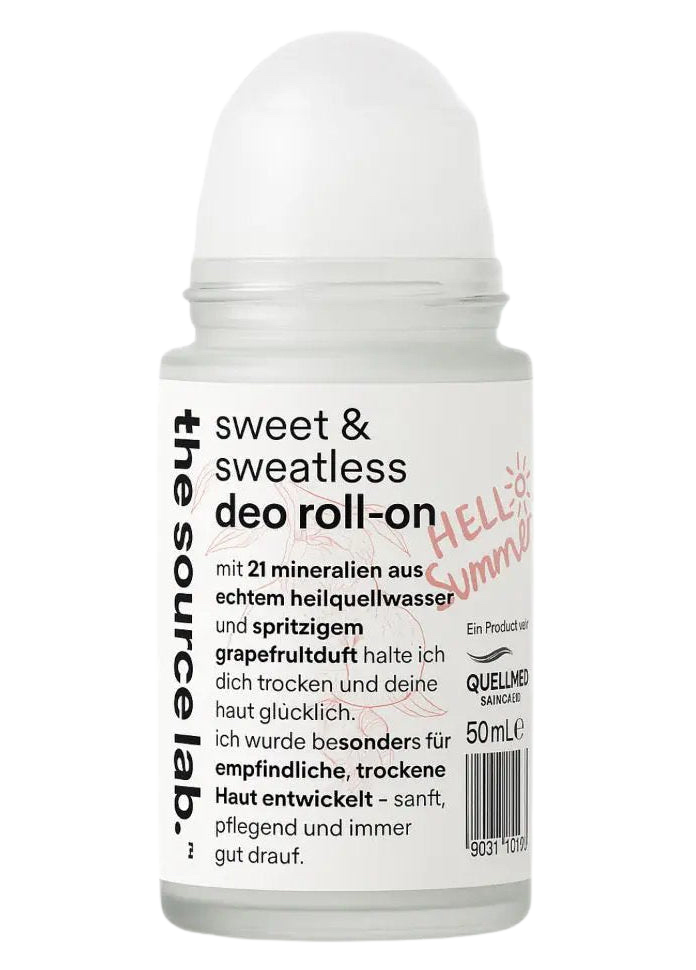 Deo Roll-on mit Grapefruitduft von THE SOURCE LAB, 50 ml, inklusive Raumduft-Set, für frischen Schutz und angenehmen Duft.