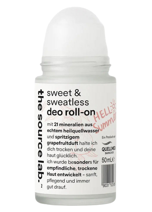 Deo Roll-On von THE SOURCE LAB mit 50ml, inklusive Raumduftset, für Frische und Schutz, in stilvoller Verpackung.
