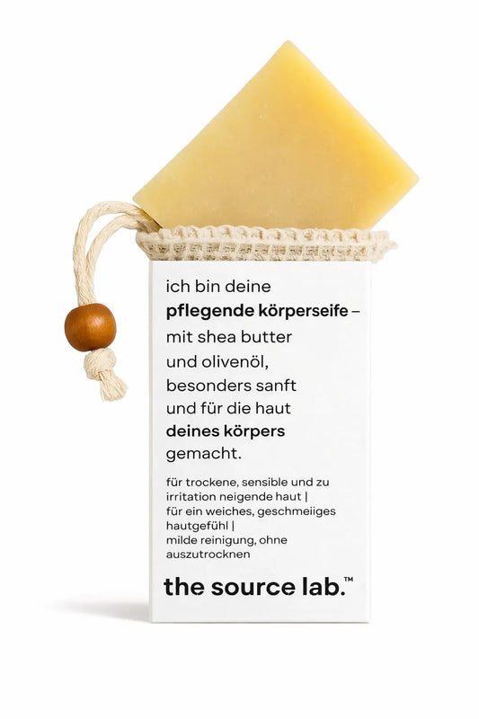 sanfte und effektive 2-in-1 ganzkörperseife inkl. peelingbeutel | 100g