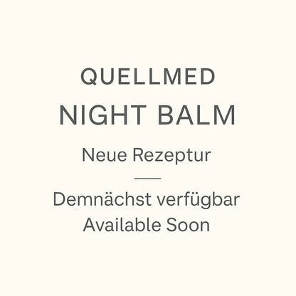 AVAILABLE SOON : QUELLMED NIGHT BALM – Intensive Feuchtigkeitspflege für Deine Haut (30 ml) THE SOURCE LAB