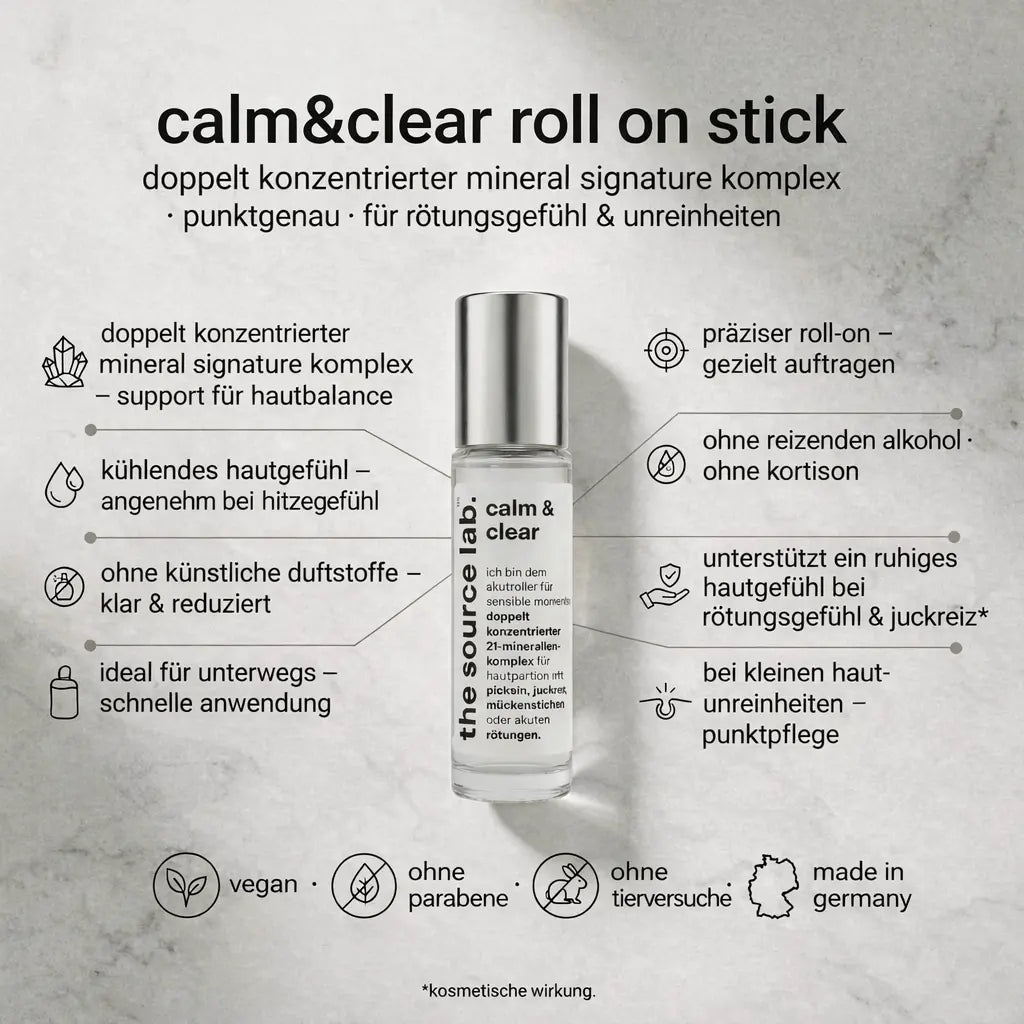 calm&clear | doppelt konzentrierte sos-pflege bei unreinheiten | 10ml THE SOURCE LAB