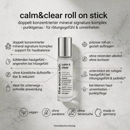 calm&clear | doppelt konzentrierte sos-pflege bei unreinheiten | 10ml THE SOURCE LAB