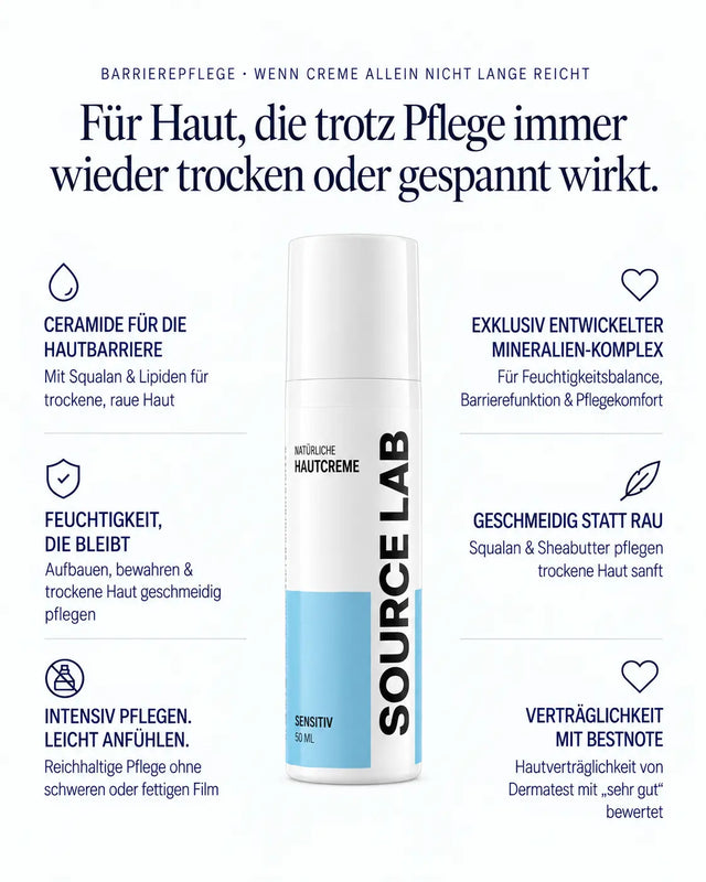 Hautcreme Sensitiv – Barrierepflege bei trockener, rauer & gespannter Haut