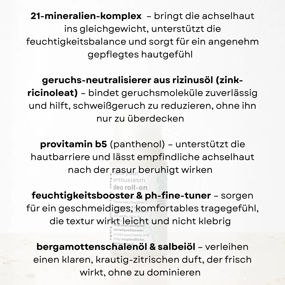 Einführungsangebot: the source lab. - herb your enthusiasm deo roll on 50ml THE SOURCE LAB