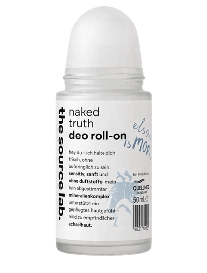 Naked Truth | Sensitive Deo Roll-on ohne Duftstoffe inkl. Raumduft-Set | 50 ml