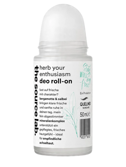 Herb Your Enthusiasm | Deo Roll-on mit Bergamotte & Salbei inkl. Raumduft-Set | 50 ml