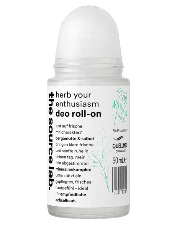 Herb Your Enthusiasm | Deo Roll-on mit Bergamotte & Salbei inkl. Raumduft-Set | 50 ml