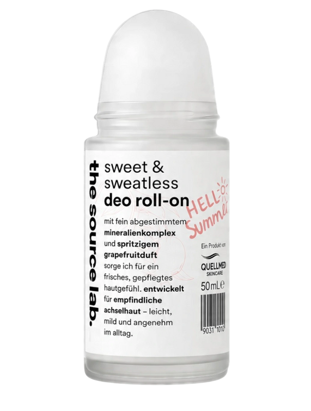Sweet & Sweatless | Deo Roll-on mit Grapefruitduft inkl. Raumduft-Set | 50 ml