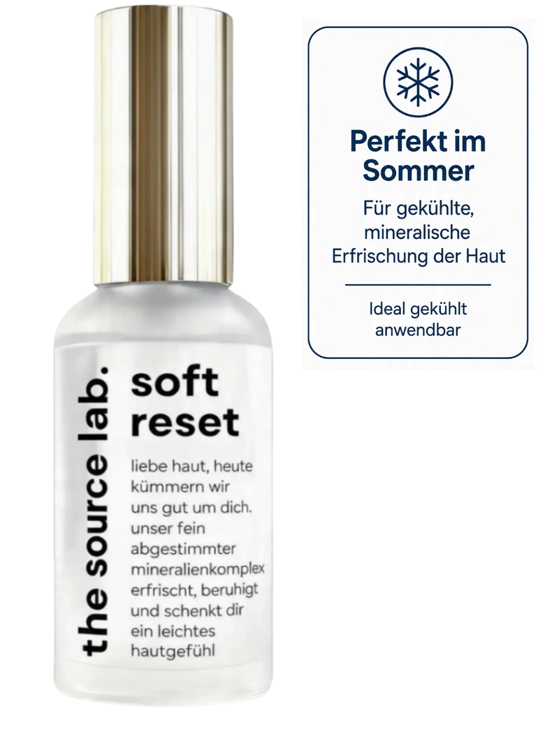 Soft Reset | Hochmineralisches Hautspray für trockene und empfindliche Haut | 50 ml