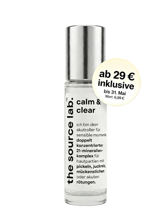 Calm&Clear | Sanfte SOS-Pflege bei Unreinheiten für sensible Haut | 10 ml - [the source lab.]