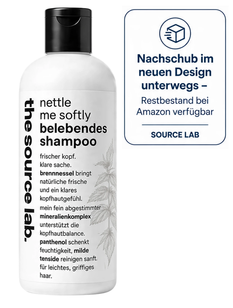 Nettle Me Softly | Belebendes Shampoo für sensible Kopfhaut und leichtes Haar | 250 ml