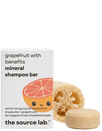 Grapefruit with Benefits | Feste Mineral Shampoo Bar | 50 g inkl. Luffa-Seifenkissen
