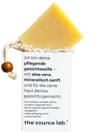 Pflegende Gesichtsseife | Sanfte Reinigung für seidige Haut inkl. Peelingbeutel | 100 g