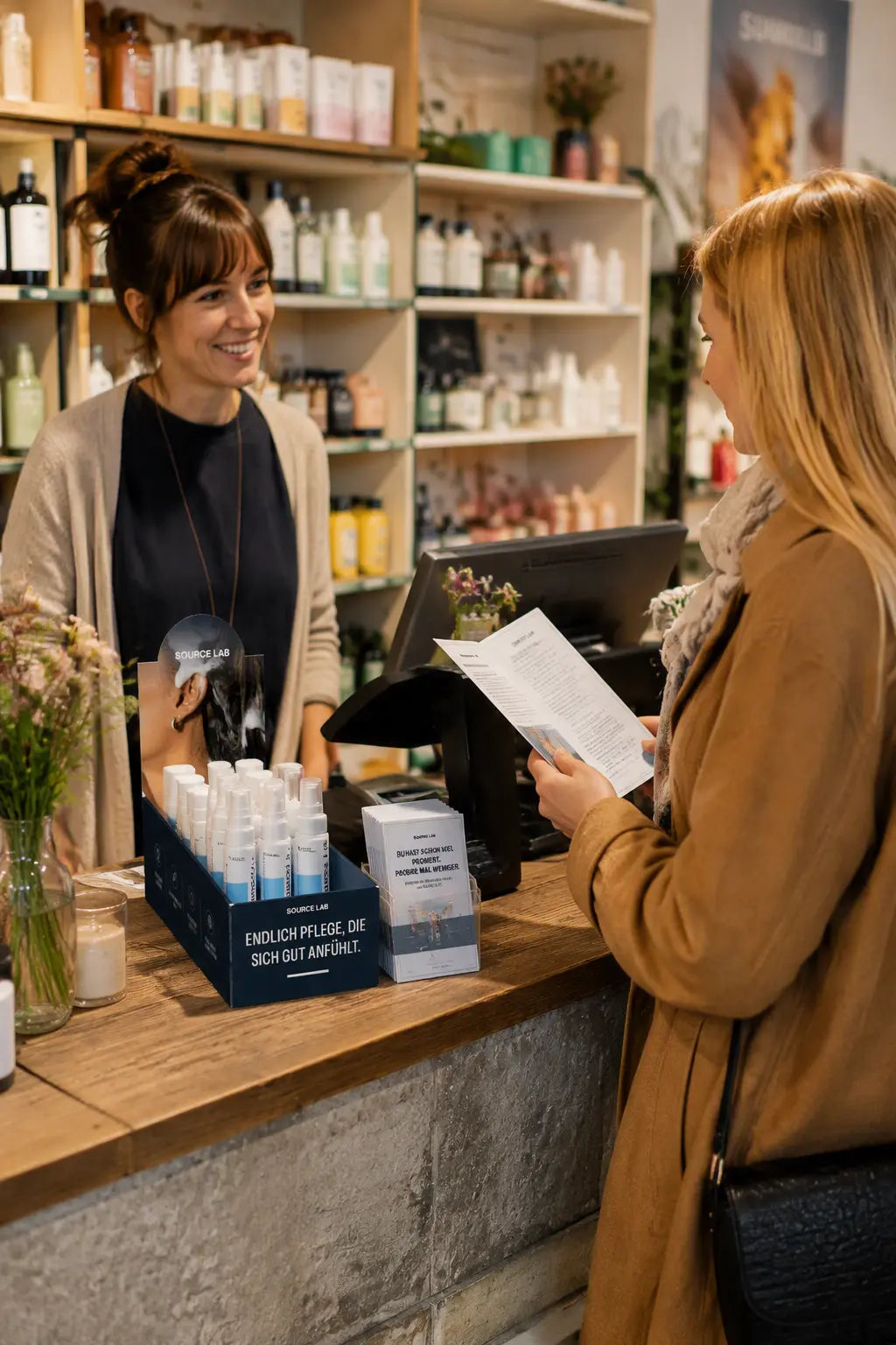 SOURCE LAB Conseil et présentation de produits dans le commerce spécialisé en cosmétique naturelle