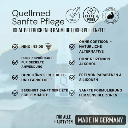 Quellmed Sanfte Pflege 10ml – Beruhigendes und erfrischendes Nasenspray für empfindliche Schleimhäute Quellmed Shop