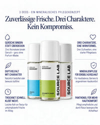 Trio déodorant – Soin déodorant minéral en 3 variantes