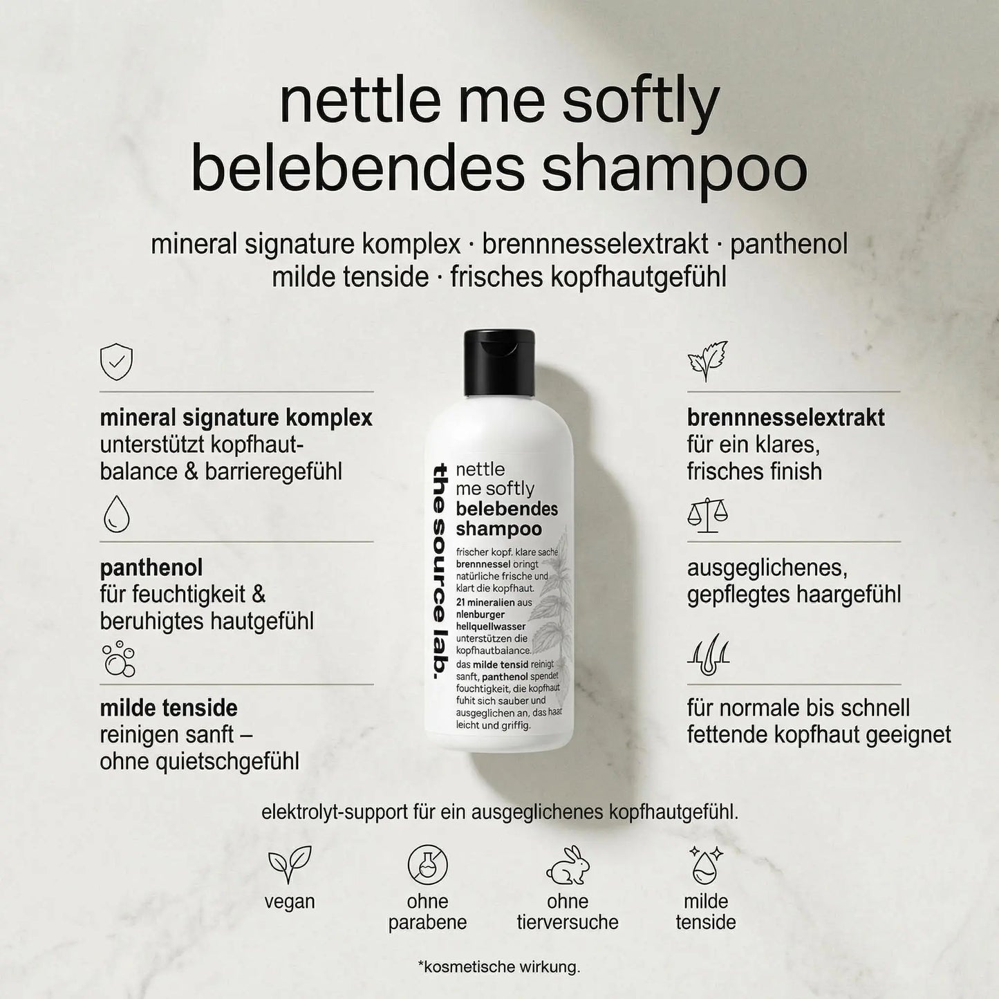 nettle me softly | belebendes kombinationsshampoo | 250ml THE SOURCE LAB