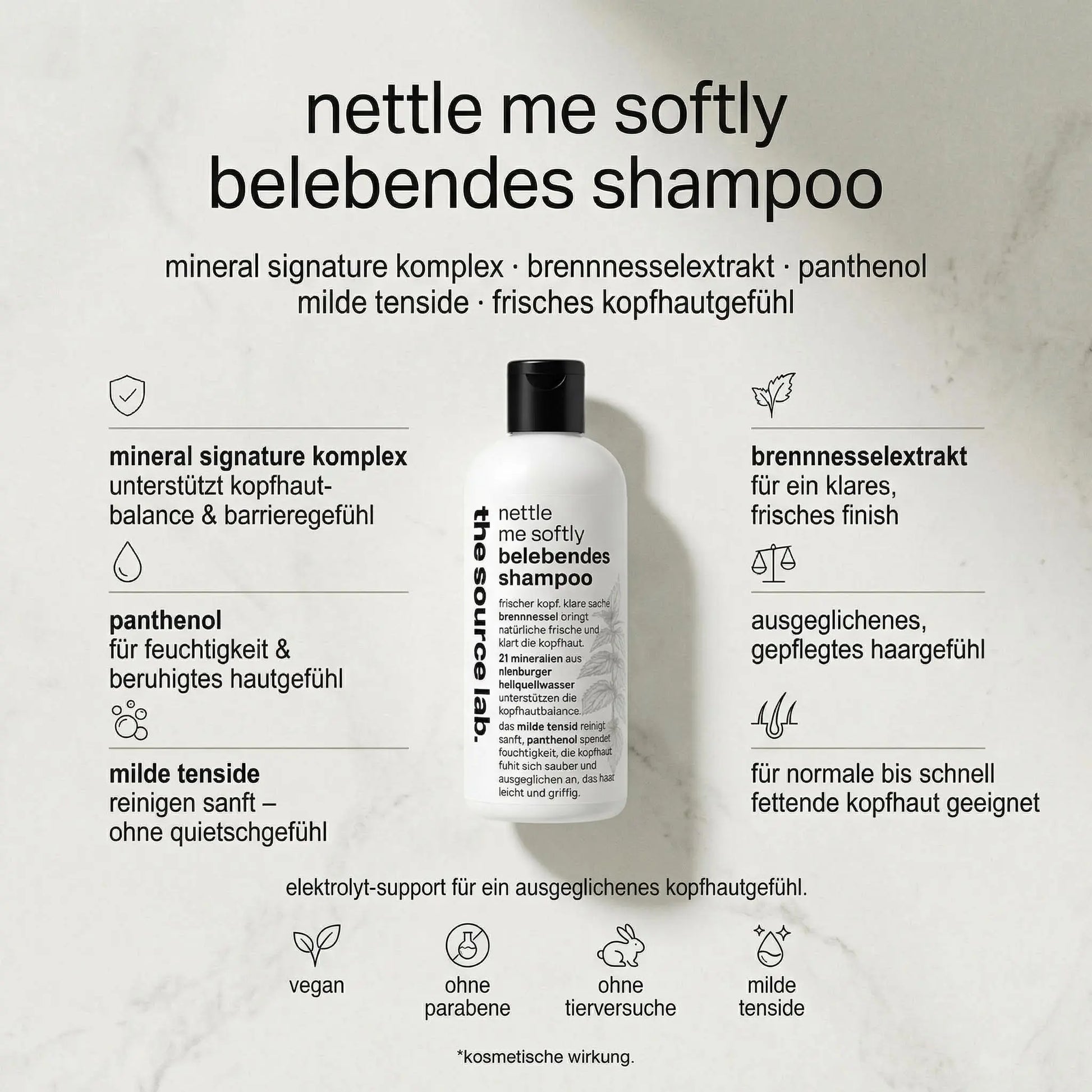 nettle me softly | belebendes kombinationsshampoo | 250ml THE SOURCE LAB