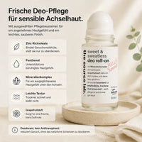 Sweet & Sweatless | Deo Roll-on mit Grapefruitduft inkl. Raumduft-Set | 50 ml