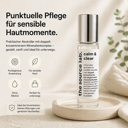 Calm&Clear | Sanfte SOS-Pflege bei Unreinheiten für sensible Haut | 10 ml