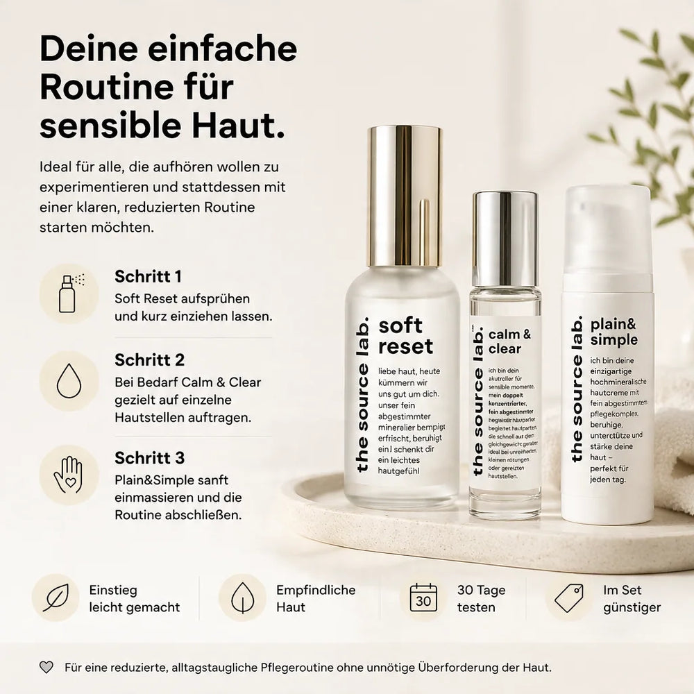 LETZTE CHANCE: Starter Bundle | Spray 50 ml + Creme 15 ml + Roll-On 10 ml