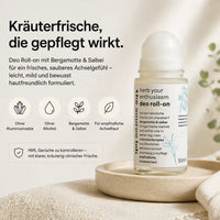 Herb Your Enthusiasm | Bergamot ve Adaçayı İçeren Deo Roll-on ve Oda Kokusu Seti | 50 ml