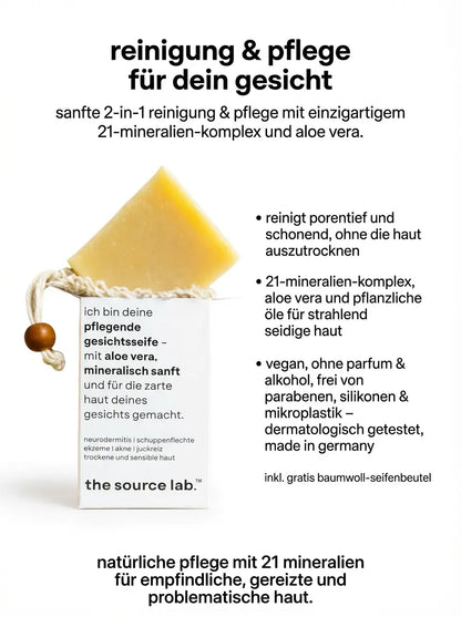 the source lab. von Quellmed -  Reinigung & Pflege für dein Gesicht - Strahlend seidige Haut THE SOURCE LAB