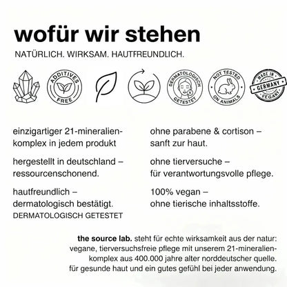 the source lab. von Quellmed - Pflegende Hautcreme in der praktischen Reisegröße 15ml – Effektive Feuchtigkeitspflege für empfindliche Haut unterwegs THE SOURCE LAB