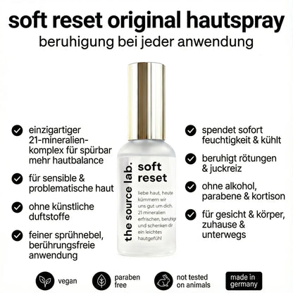 the source lab. soft reset - Original Hautspray (50ml) für intensive Feuchtigkeit und Schutz der Haut THE SOURCE LAB