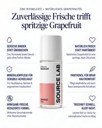 Natural Grapefruit Deodorant – Zinc Ricinoleate & Panthenol