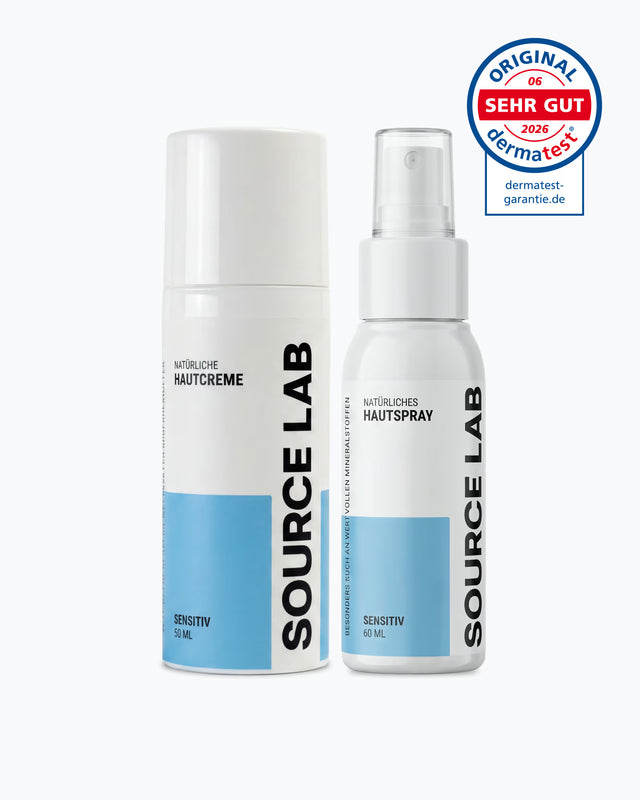 Hautpflege-Duo - Systempflege für empfindliche Haut – Spray & Creme - [SOURCE LAB]