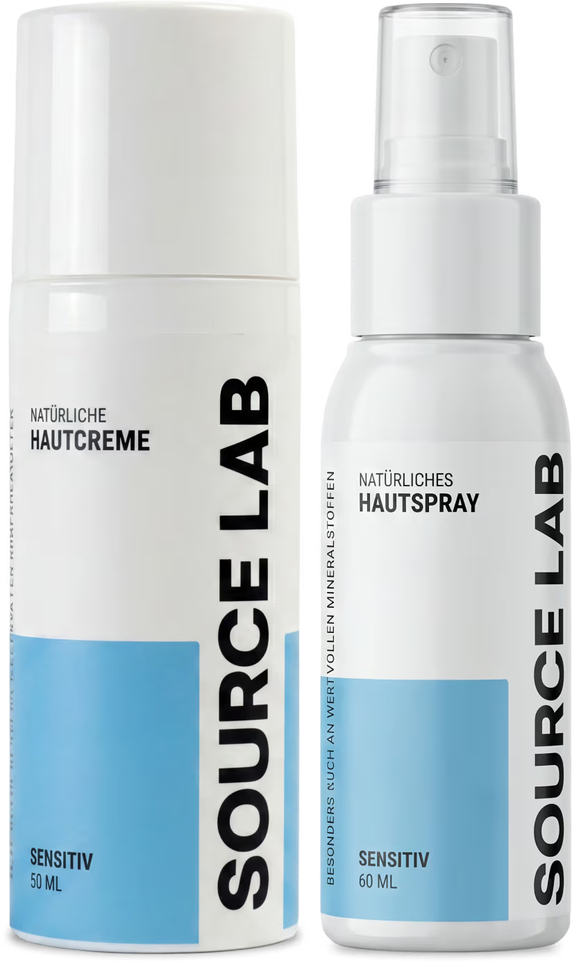 Hautpflege-Duo - Systempflege für empfindliche Haut – Spray & Creme - [SOURCE LAB]