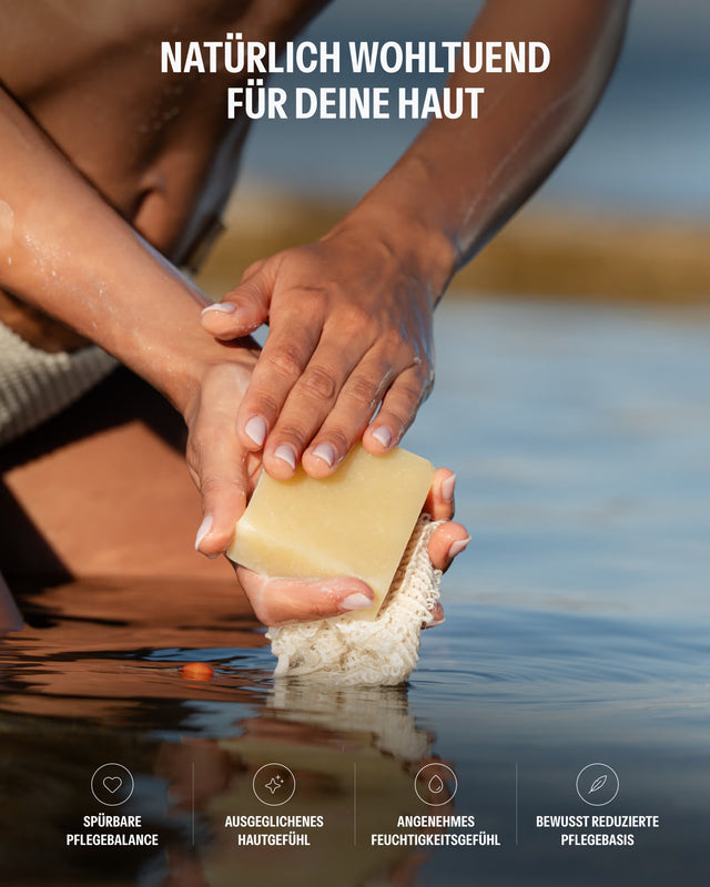 Natürliche Gesichtsseife mit Wildrosenöl