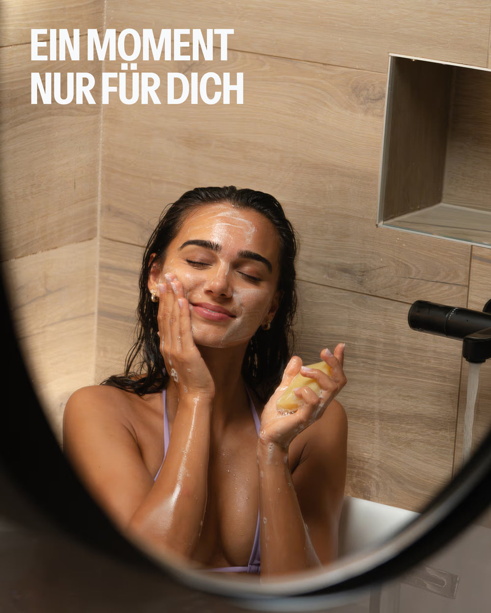 Natürliche Gesichtsseife mit Wildrosenöl