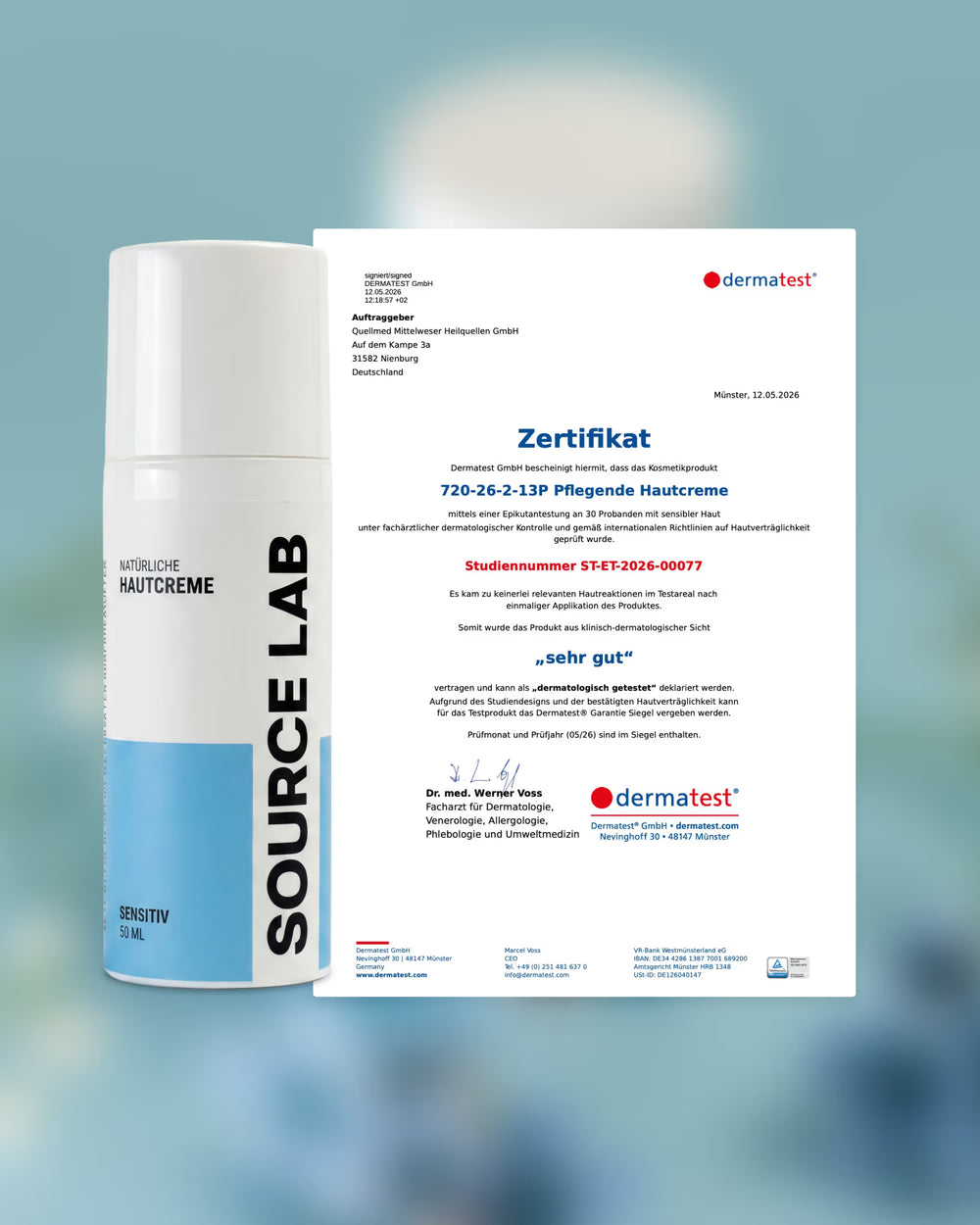 Pflegende Hautcreme mit 4 Premium-Mineralien – intensive Feuchtigkeit & Schutz - [SOURCE LAB]