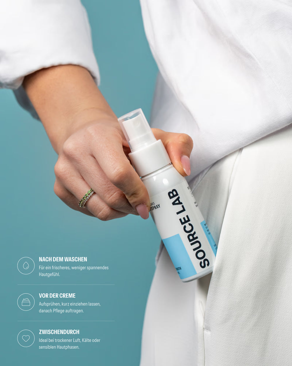 Mineralisches Hautspray mit 4-Mineralien-Mix - [SOURCE LAB]