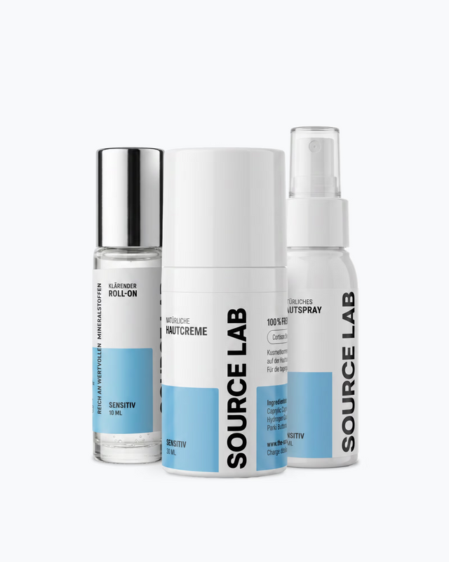 Starter Set für empfindliche Haut – Spray, Creme & Roll-On